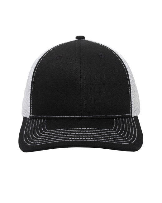 Custom Structured Trucker Cap with Solid Mesh Back – Embroidery Ready Trucker Hat Outdoor Cap