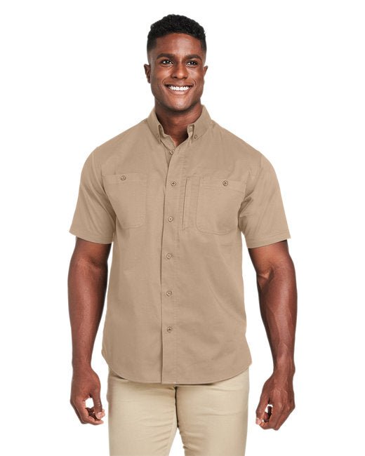 Custom Short-Sleeve Work Shirt – Durable, Wrinkle-Resistant, & Professional SOYT Printing Company Small Khaki