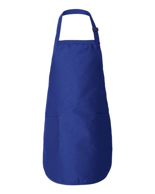 Full-Length Apron With Pockets - Q-Tees | Customizable and Durable Q-Tees One Size Royal Blue