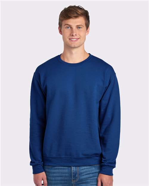NuBlend® Crewneck Sweatshirt - JERZEES | Comfortable, Durable, and Customizable Jerzees Smalll Royal Blue