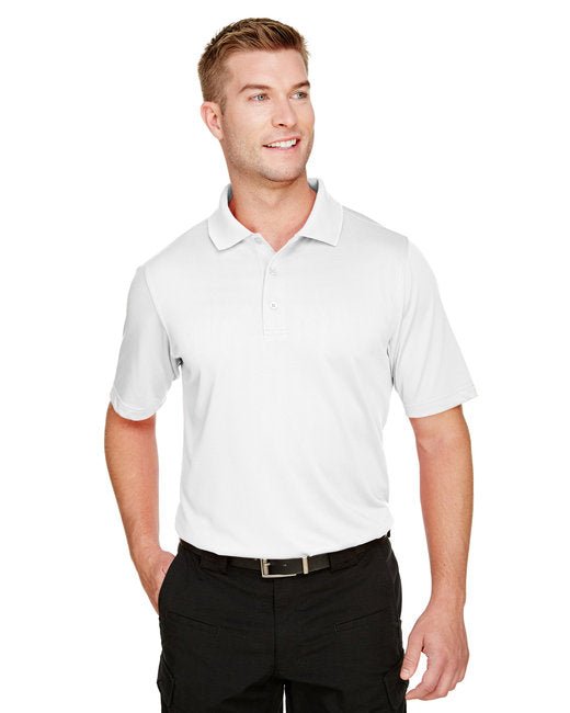 Harriton Men’s Advantage Snag Protection Plus Polo Harriton Small White