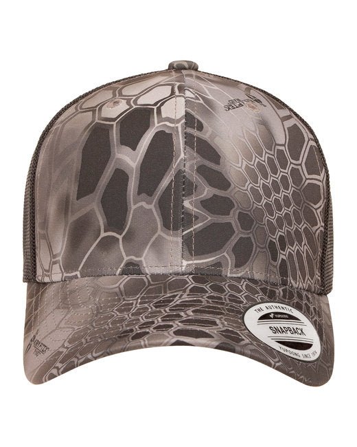 Custom Retro Multicam® Snapback Trucker Cap – Embroidery Ready YP Classic Custom Hat YP CLASSICS