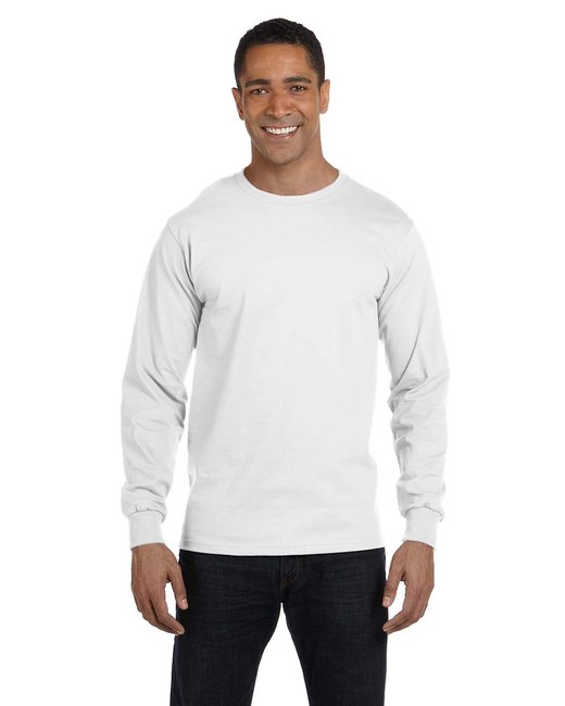 Custom Long-Sleeve T-Shirt – Moisture-Wicking & Sustainable Fabric Show Off Your Threads Printing Company Small White