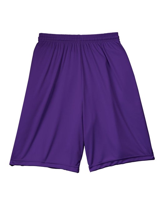 Custom Men's Performance Shorts – 9-Inch Inseam & Durable Fabric Shorts A4 Small Purple