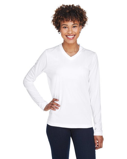Custom Ladies’ Performance Long-Sleeve T-Shirt – Moisture-Wicking & UV Protection Long Sleeve Team 365