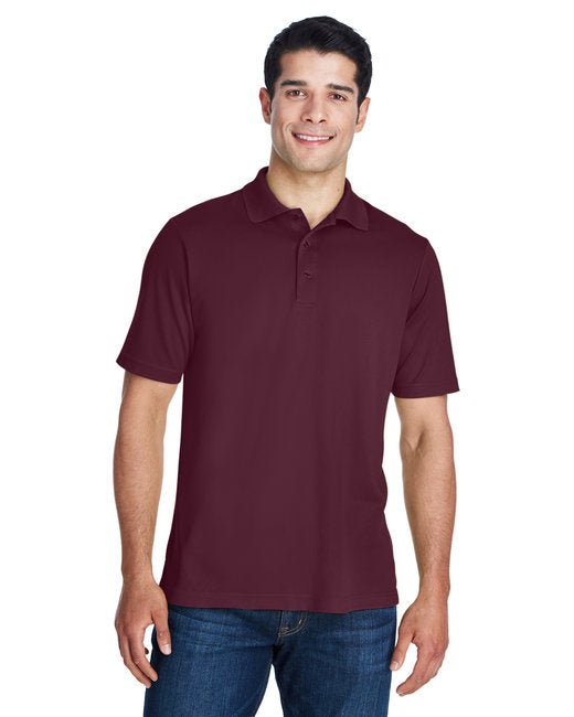 Customizable Unisex Performance Piqué Polo – Moisture-Wicking and UV Protection Polo Core 365 Small Burgundy