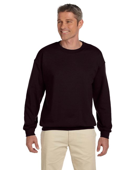 Custom Heavy Blend Fleece Crew – Durable & Eco-Friendly Sweater Gildan Small Choclate Brown