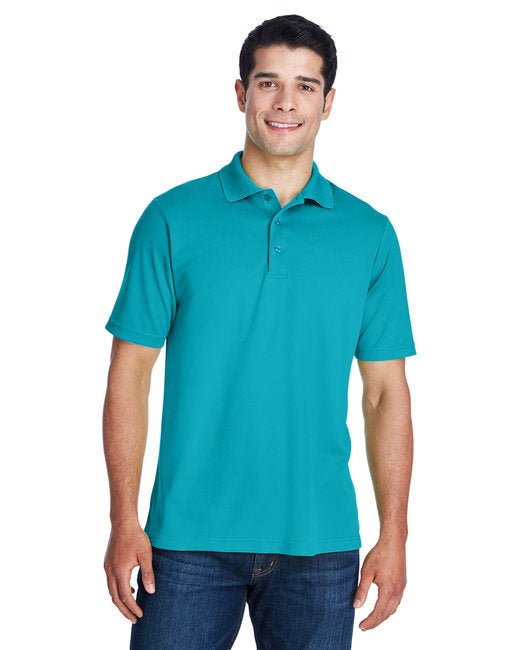 Customizable Unisex Performance Piqué Polo – Moisture-Wicking and UV Protection Polo Core 365 Small Clear Teal