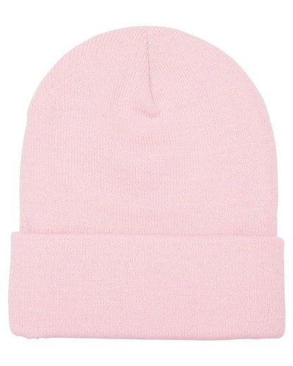Custom Cuffed Knit Beanie – Soft Acrylic Knit, Embroidery-Ready Beanie YP CLASSICS