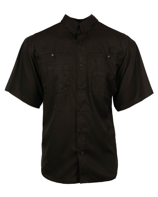 Custom Short-Sleeve Fishing Shirt – Lightweight & Functional Design SOYT Printing Company Small Black