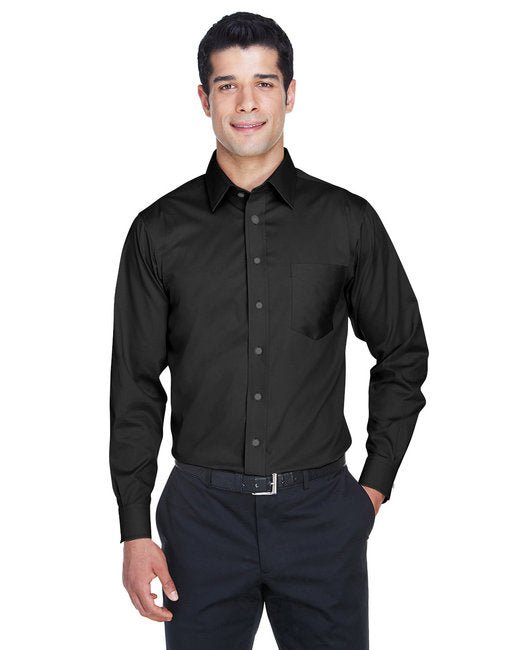 Custom Stretch Twill Shirt – Non-Iron, Stain-Release & Active Fit SOYT Printing Company Small Black