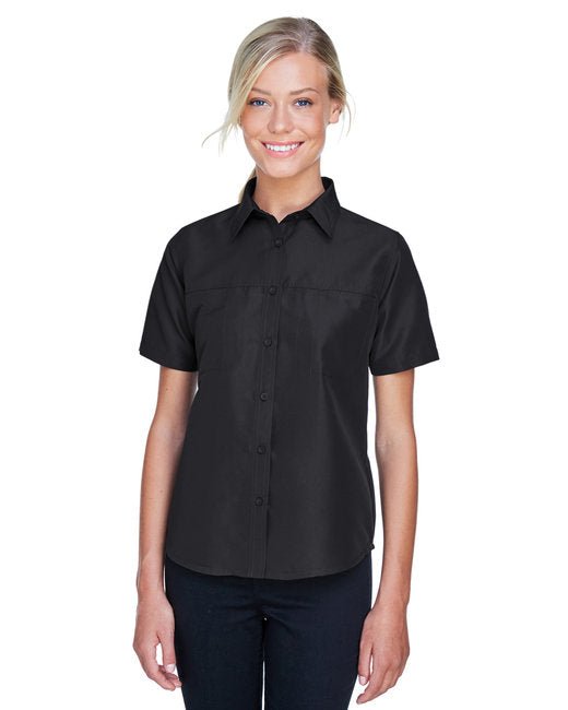 Custom Ladies' Performance Staff Shirt – Lightweight & Breathable SOYT Printing Company Small Black