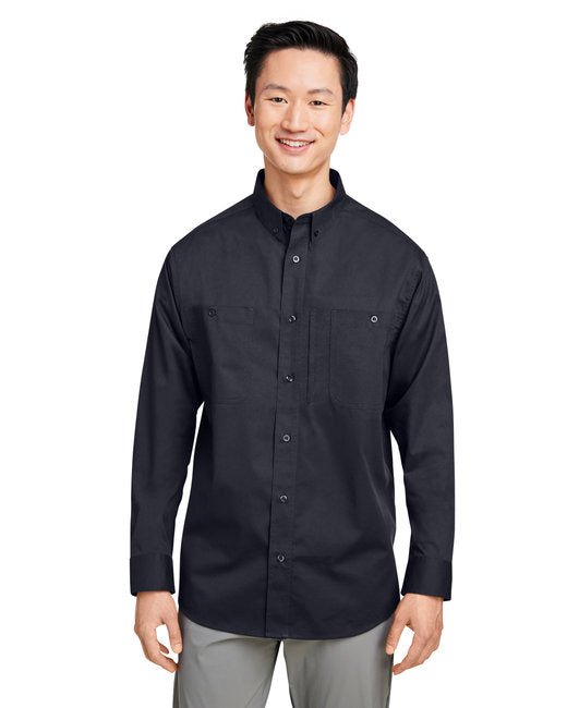 Custom Long-Sleeve Work Shirt – Durable & Professional Design SOYT Printing Company Small Black