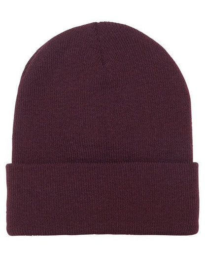 Custom Cuffed Knit Beanie – Soft Acrylic Knit, Embroidery-Ready Beanie YP CLASSICS