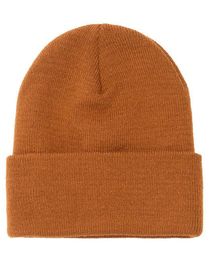 Custom Cuffed Knit Beanie – Soft Acrylic Knit, Embroidery-Ready Beanie YP CLASSICS