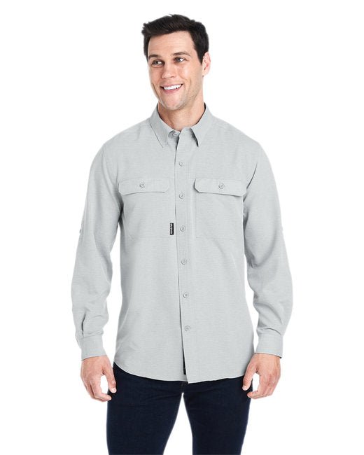 Custom Crossroad Woven Shirt – Water-Repellent & Breathable Design SOYT Printing Company Small Grey