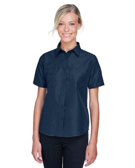 Custom Ladies' Performance Staff Shirt – Lightweight & Breathable SOYT Printing Company Small Navy Blue