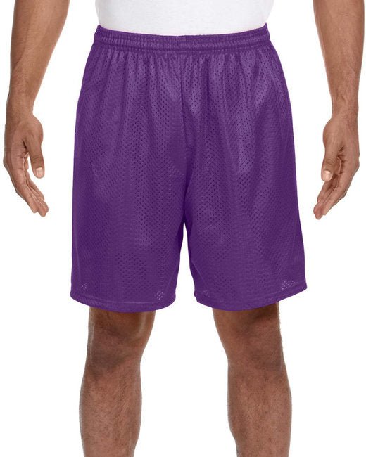 Custom Mesh Shorts – 7-Inch Inseam, Moisture-Wicking Performance SOYT Printing Company X-Small Purple
