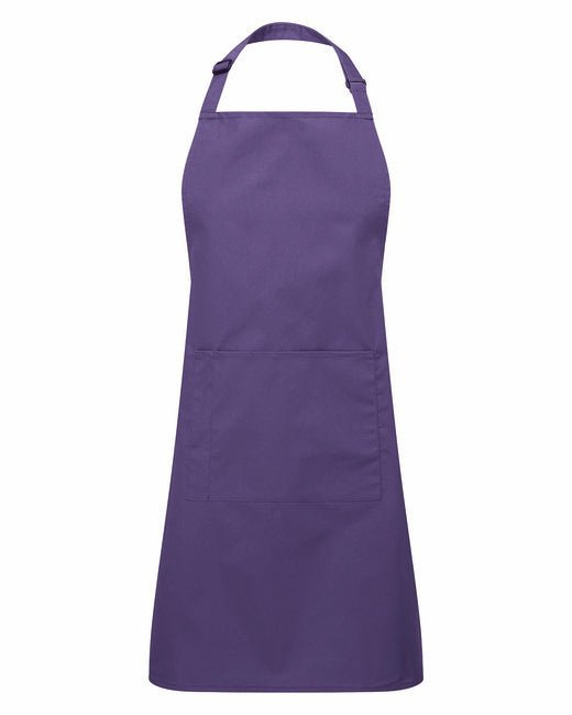 Custom Recycled Bib Apron with Pocket – Adjustable & Durable SOYT Printing Company Purple