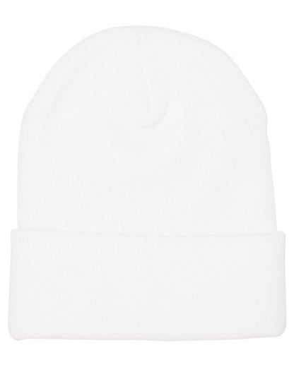 Custom Cuffed Knit Beanie – Soft Acrylic Knit, Embroidery-Ready Beanie YP CLASSICS