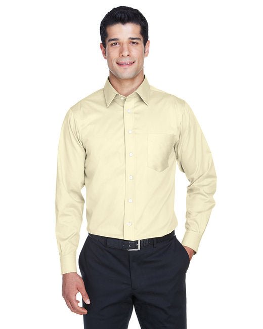 Custom Stretch Twill Shirt – Non-Iron, Stain-Release & Active Fit SOYT Printing Company Small Transrnt Yellow