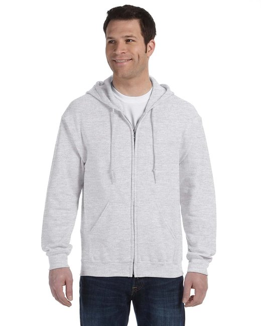 Gildan Adult Heavy Blend™ Full-Zip Hooded Sweatshirt – Durable, Comfortable, and Eco-Friendly Gildan Small Ash Grey