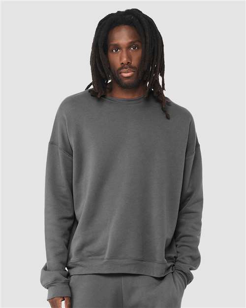 Sponge Fleece Drop Shoulder Crewneck Sweatshirt - BELLA + CANVAS | Soft, Modern, and Unisex Bella Canvas Small Asphalt