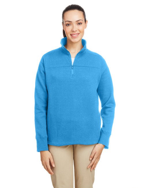 Nautica Ladies' Anchor Quarter-Zip Pullover – Stylish, Comfortable, and Versatile Nautica X-Small Azure Blue