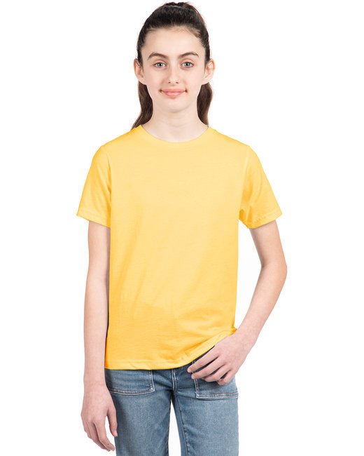 Custom Youth CVC Crew T-Shirt – Comfortable, Durable & Sustainable SOYT Printing Company X-Small Banana Craem