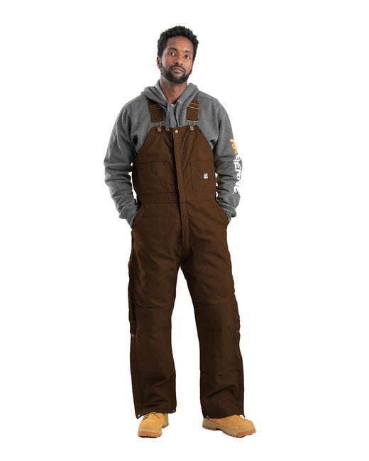 Berne Men's Heritage Insulated Bib Overall – Durable and Weather-Resistant Workwear Berne Small Bark