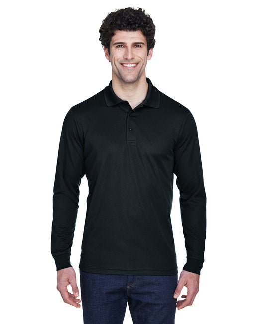 CORE365 Men’s Pinnacle Performance Long-Sleeve Piqué Polo Core365