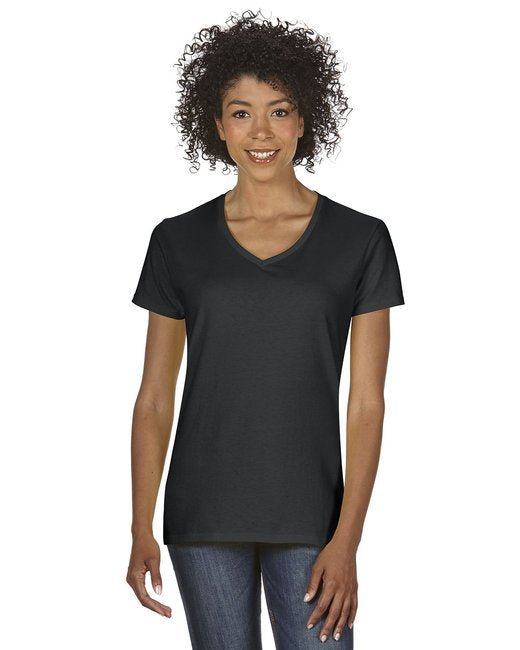 Custom Ladies' V-Neck T-Shirt – Comfortable, Stylish & Sustainable V-Neck Gildan