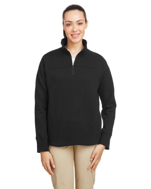 Nautica Ladies' Anchor Quarter-Zip Pullover – Stylish, Comfortable, and Versatile Nautica X-Small Black