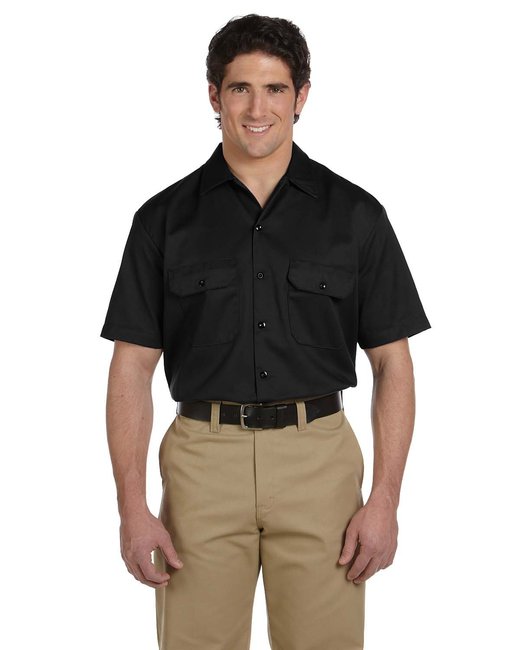 Custom Short-Sleeve Work Shirt – Durable, Stain-Resistant & Comfortable SOYT Printing Company Small Black