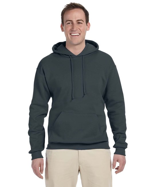 Jerzees Adult NuBlend® Fleece Pullover Hooded Sweatshirt – Soft, Durable, and Eco-Friendly Jerzees Small Black Heather