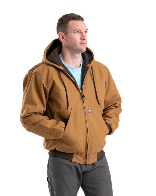 Berne Men's Heritage Hooded Jacket – Durable, Insulated, and Water-Repellent Berne Small Brown Duck