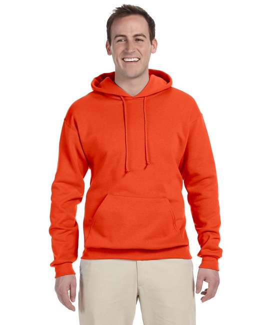 Jerzees Adult NuBlend® Fleece Pullover Hooded Sweatshirt – Soft, Durable, and Eco-Friendly Jerzees Small Burnt Orange