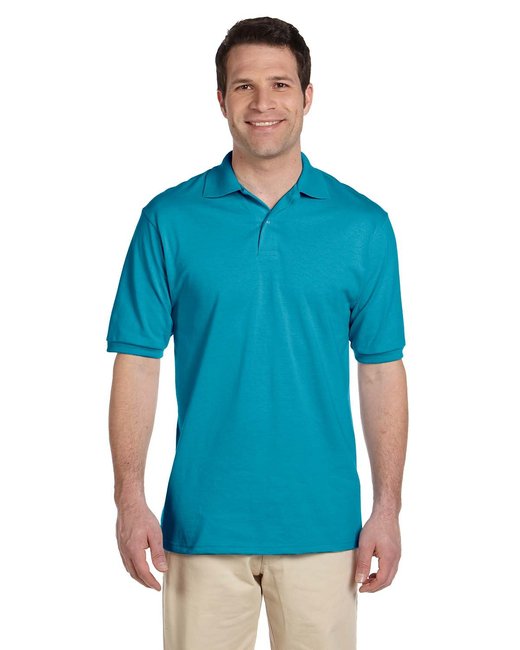 Jerzees Adult SpotShield™ Stain-Resistant Jersey Polo Shirt Jerzees Small California Blue