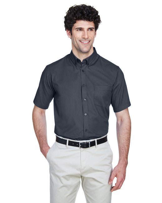 Custom Short-Sleeve Twill Shirt – Comfortable, Durable & UV Protected SOYT Printing Company Small Carbon