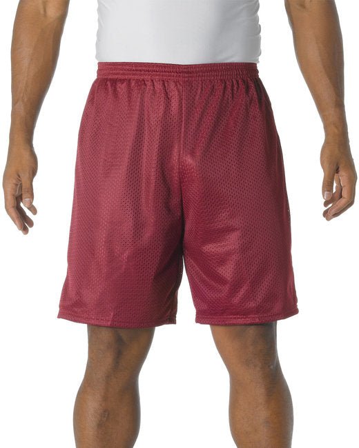 Custom Tricot Mesh Shorts – 9-Inch Inseam & Moisture-Wicking Design Shorts A4 Small Cardinal Red
