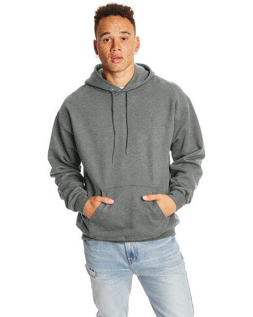 Hanes Adult Ultimate Cotton® Pullover Hooded Sweatshirt – Durable, Warm, and Comfortable Hanes Small Charcoal Heather