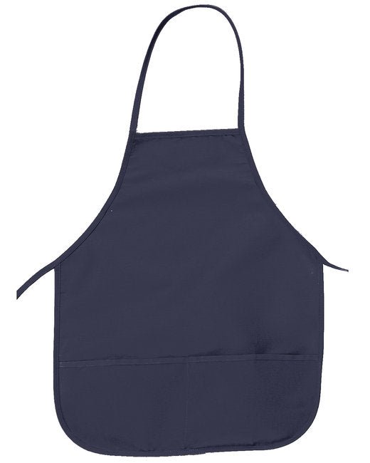 Custom Two-Pocket Apron – Compact 24-Inch Length with Front Pockets SOYT Printing Company Navy Blue
