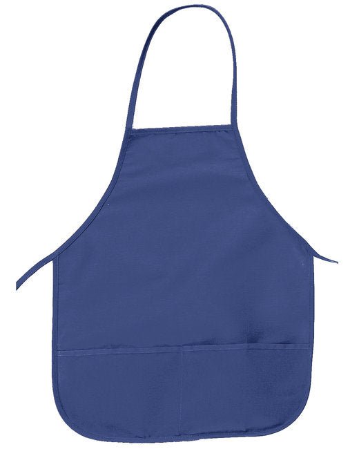 Custom Two-Pocket Apron – Compact 24-Inch Length with Front Pockets SOYT Printing Company Royal Blue