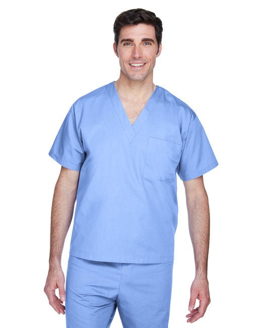 Custom Scrub Top – Comfortable, Durable & Professional Design SOYT Printing Company Small Ciel Blue