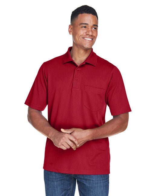 CORE365 Men’s Origin Performance Piqué Polo with Pocket Core365