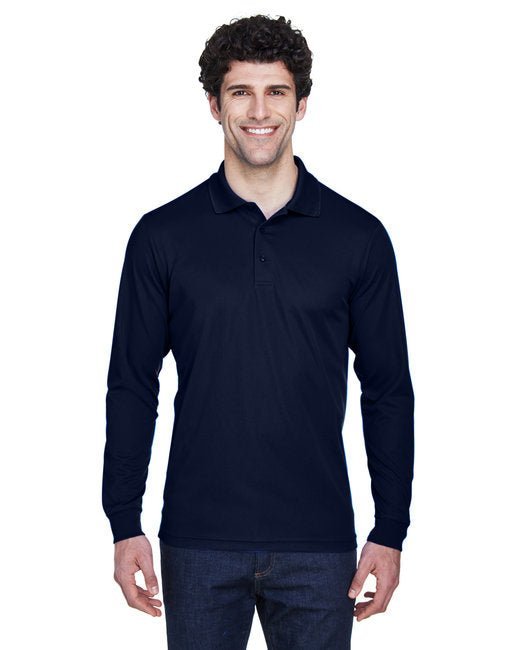 CORE365 Men’s Pinnacle Performance Long-Sleeve Piqué Polo Core365