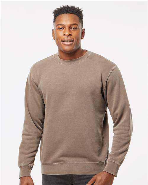 Midweight Pigment-Dyed Crewneck Sweatshirt - Independent Trading Co. | Durable, Classic, and Customizable Independent Trading Co Small Clay