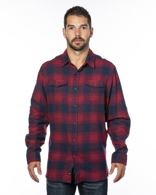 Custom Plaid Flannel Shirt – Modern Fit, Durable & Comfortable SOYT Printing Company Small Crimson/ Navy