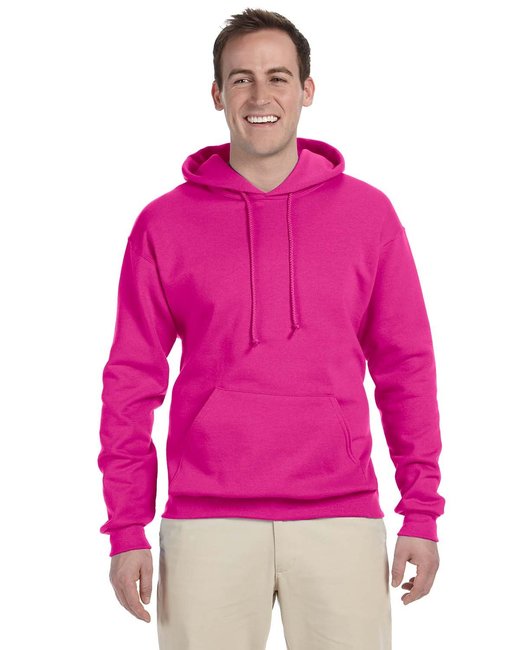 Jerzees Adult NuBlend® Fleece Pullover Hooded Sweatshirt – Soft, Durable, and Eco-Friendly Jerzees Small Cyber Pink