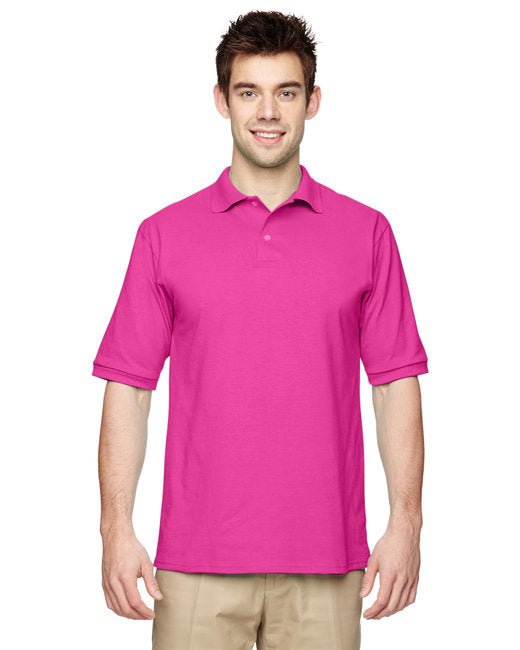 Jerzees Adult SpotShield™ Stain-Resistant Jersey Polo Shirt Jerzees Small Cyber Pink